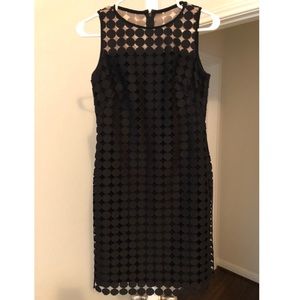Lauren Ralph Lauren Black Scalloped Dress